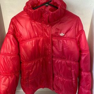 Adidas Hot Pink Puffer Jacket - Youth Girl’s XL